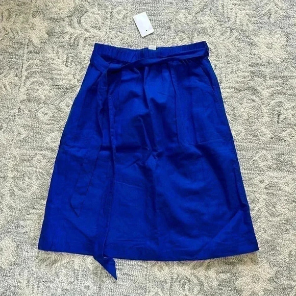 J Crew blue skirt - Picture 2 of 4